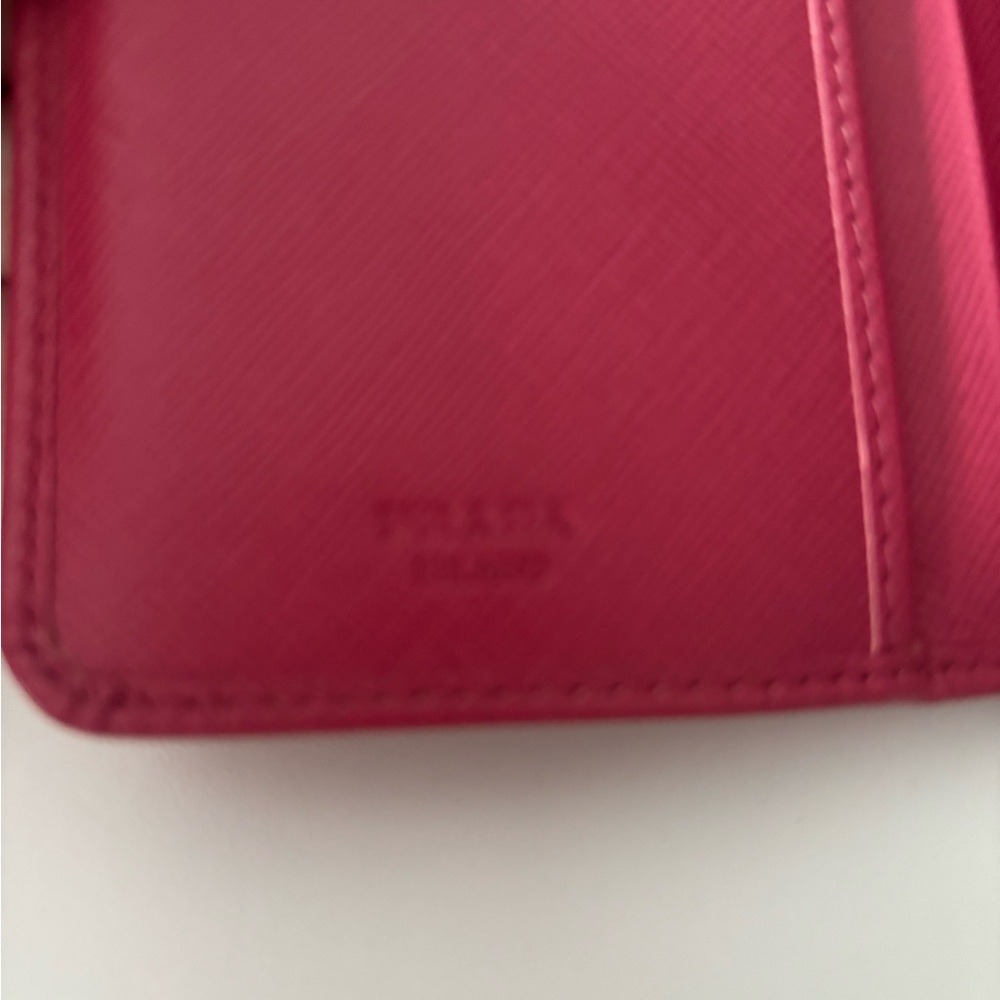 Prada Pink Saffiano Bifold Wallet - Picture 5 of 5